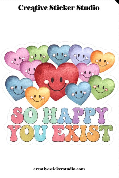 XLARGE Sticker - So Happy Hearts